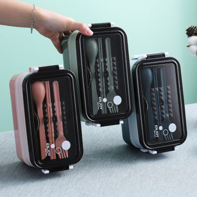 Kids Leakproof Stainless Bento Lunch Box with Cutlery