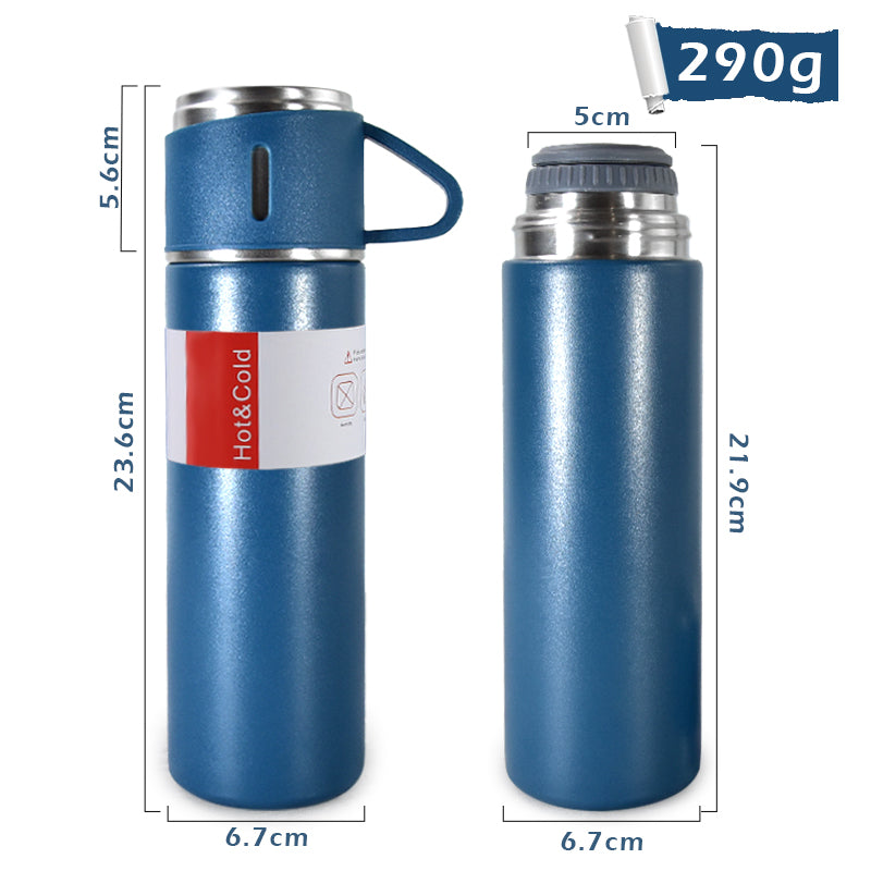 16.9 oz Vacuum Insulated Bottle with 3 cups