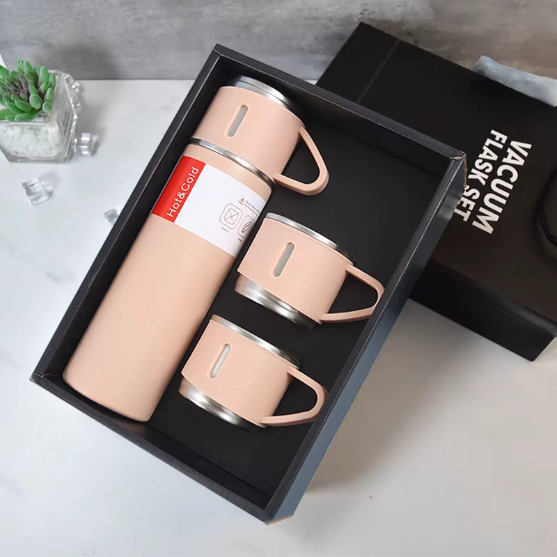 16.9 oz Vacuum Insulated Bottle with 3 cups